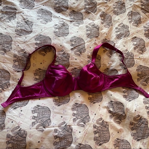 3/$30 | Vintage Raspberry Silk VS Balconette - Picture 2 of 4